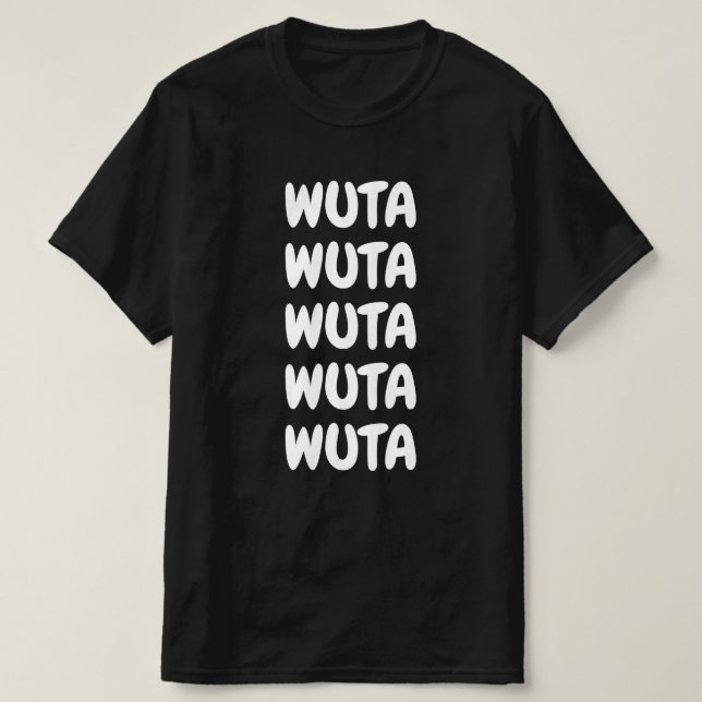 Camiseta Wuta - Incêndio em Hausa (Frente do Design)