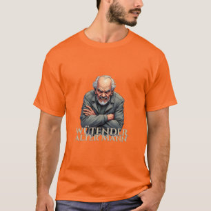 Camiseta Wütender Alter Mann - Ilustração de Cartoon