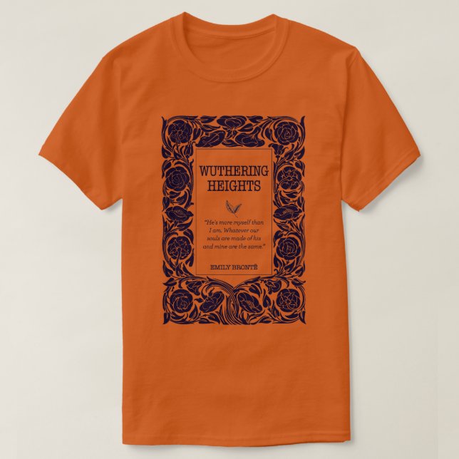 Camiseta Wuthering Heathcliff favorita irmã Bronte (Frente do Design)