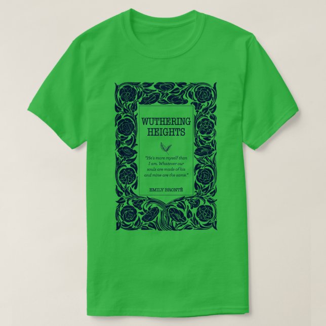 Camiseta Wuthering Heathcliff favorita irmã Bronte (Frente do Design)