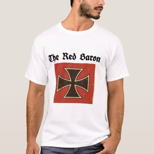 Camiseta WW1 Red Baron Fighter Ace tee (Frente)