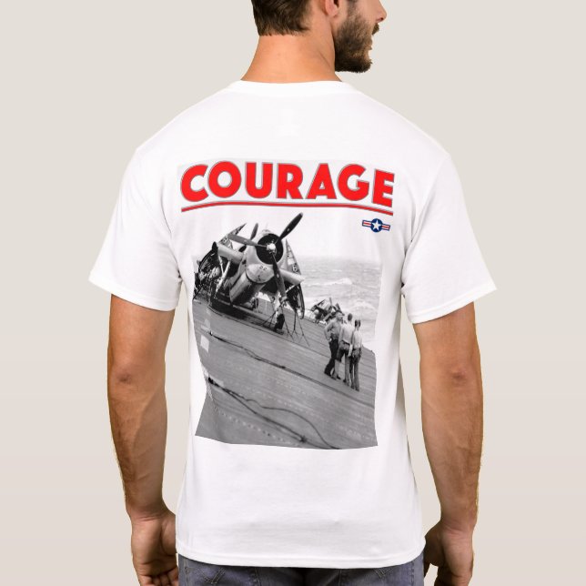 Camiseta WW2 COURAGE - Avenger TBF (Verso)