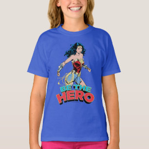 Camiseta WW84   Be The Hero Wonder Woman Retro Comic Art