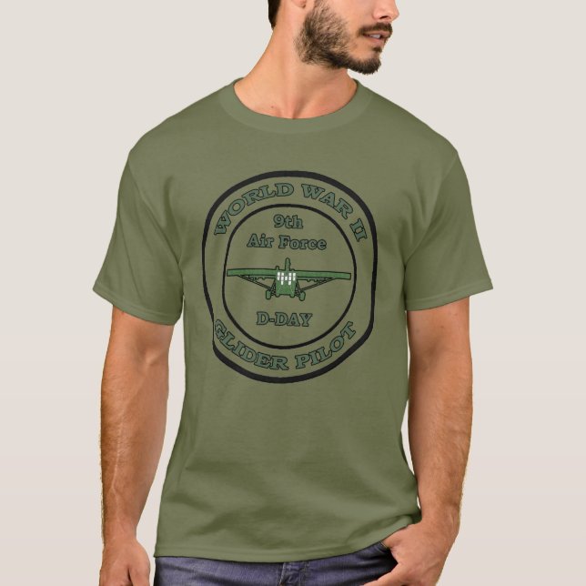 Camiseta WW 2 planador piloto dia D 6 de junho de 1944 (Frente)