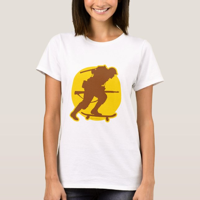 Camiseta WWII Skateboarding (Frente)