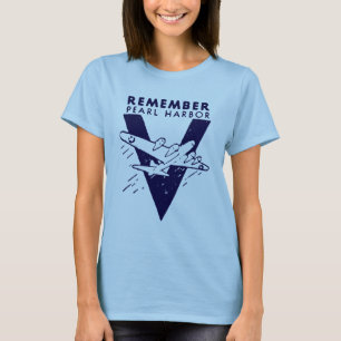 Camiseta WWII White Lembra-se de Pearl Harbor