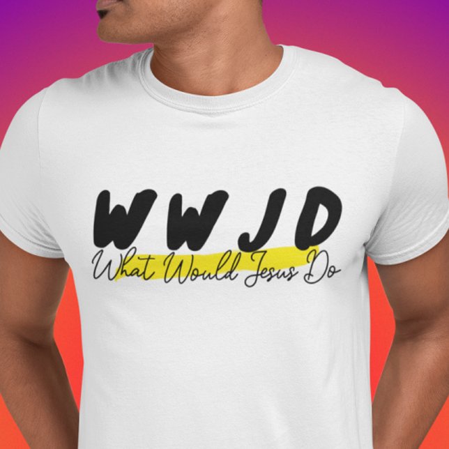 Camiseta WWJD – Design Minimalista em Destaque (Criador carregado)