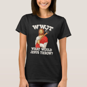 Camiseta WWJT O que Jesus jogaria machado jogando!