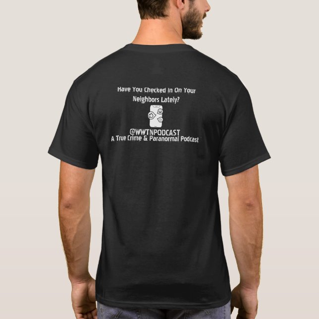 Camiseta WWTN Podcast Black shirt (Verso)