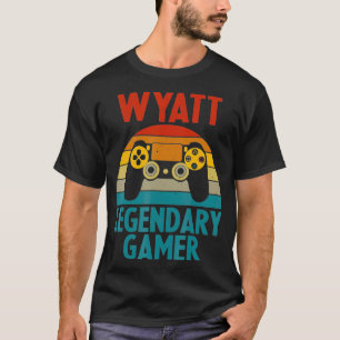 Camiseta WYATT Gift Name Personalizado Funny Gaming Geek Bi