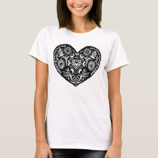 Camiseta Wycinanki Heart T Shirt