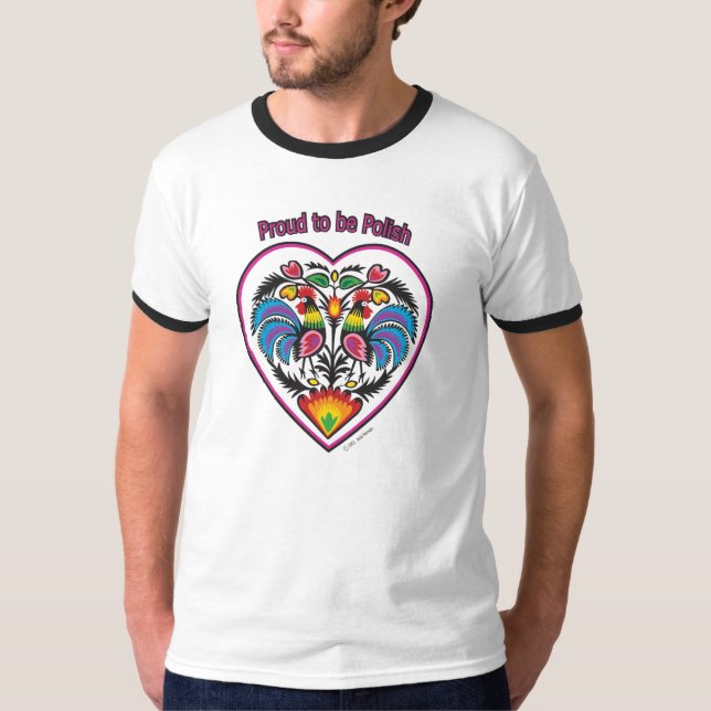 Camiseta Wycinanki polonês (Frente)