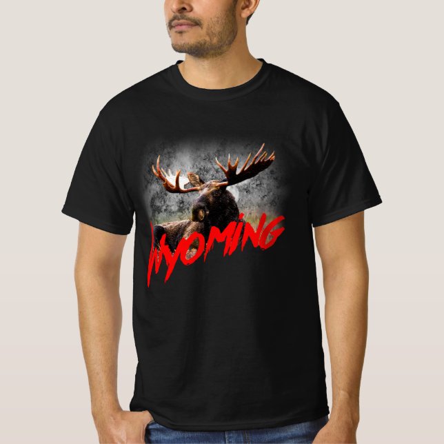 Camiseta Wyoming com alce (Frente)