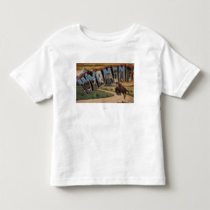 Camiseta Wyoming (Cowboy)Letra Grande CenasWyoming