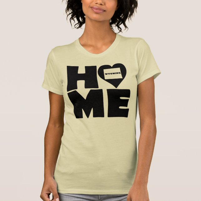Camiseta Wyoming Home Heart State Tees (Frente)