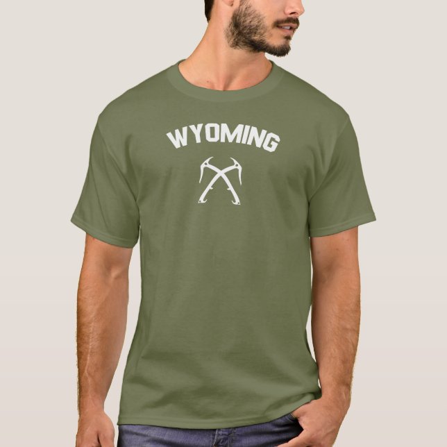 Camiseta Wyoming Ice Climbing (Frente)