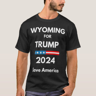 Camiseta Wyoming Por Trump Presidente Eleição Republicano 