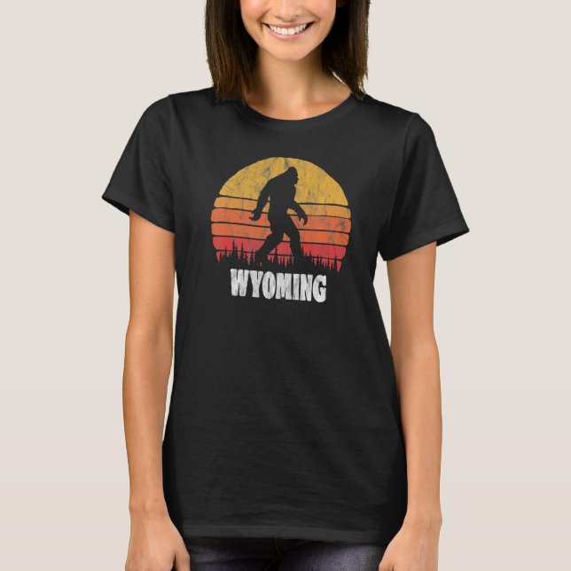 Camiseta Wyoming Vintage 80 Bigoot Retro Sunset (Frente)