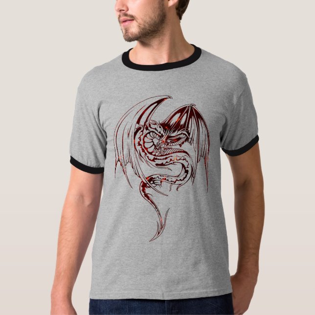 Camiseta Wyvern Dragon São Criaturas Míticas Fantásticas T- (Frente)