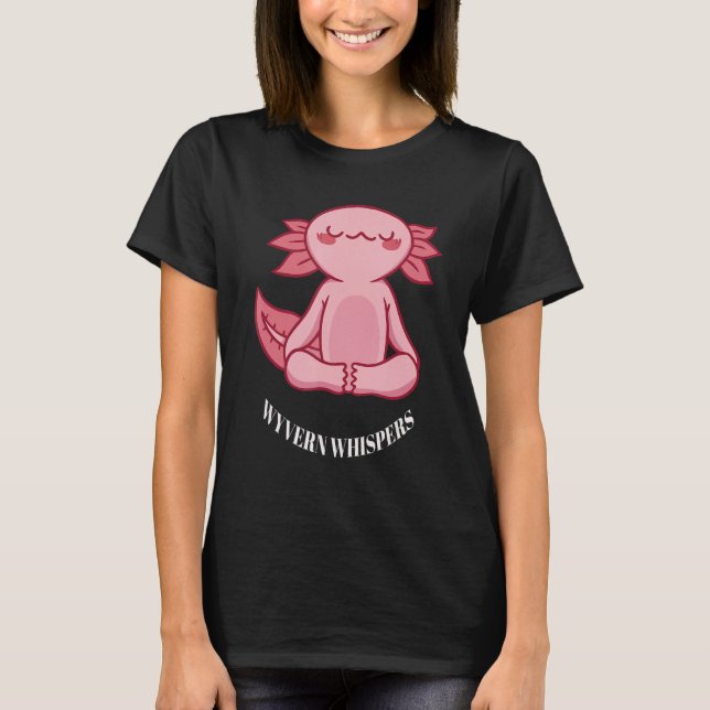 Camiseta Wyvern Whispers Bonitos Yoga Dragon Designs Pré-vi (Frente)