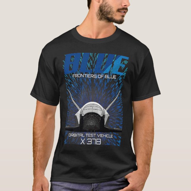 Camiseta X 37B Veículo de Teste Orbital OTV Espacial Nave   (Frente)