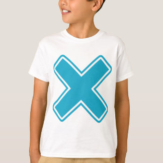 Camiseta X azul