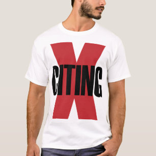 Camiseta X Citando Estimulante Vermelho Preto - Letra Origi