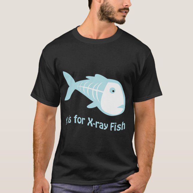 Camiseta X é para Peixe de Raios-X (Frente)