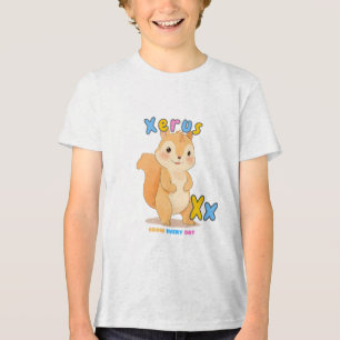Camiseta “X é para Xerus” Alfabeto – Cresça Todos