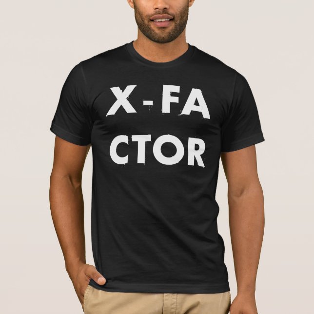 Camiseta X-Fator - preto clássico (Frente)