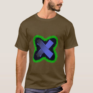 Camiseta X Geométrico Roxo