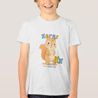 Camiseta “X is for Xerus” Alphabet Tee – Grow Every Day