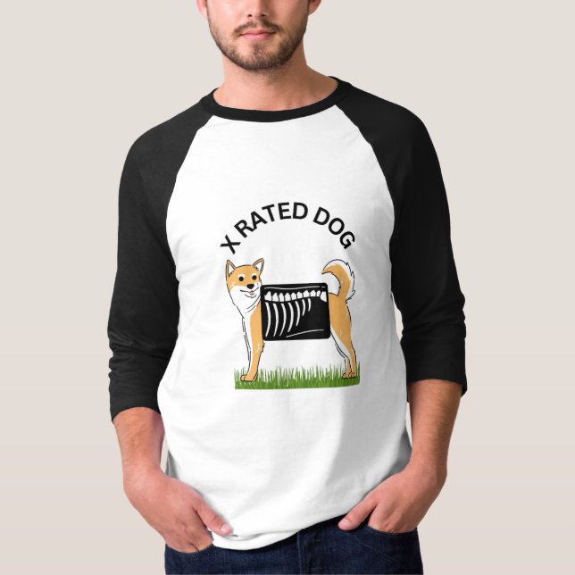 Camiseta X-Rated Dog Ousada, Divertida e Sem Descu (Frente)