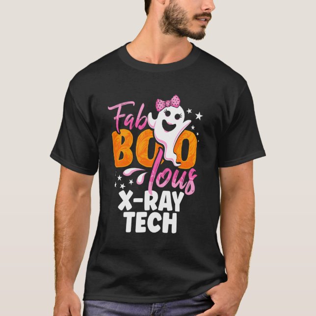Camiseta X-ray Tech Radiology Halloween Womens Fab Boo Lous (Frente)