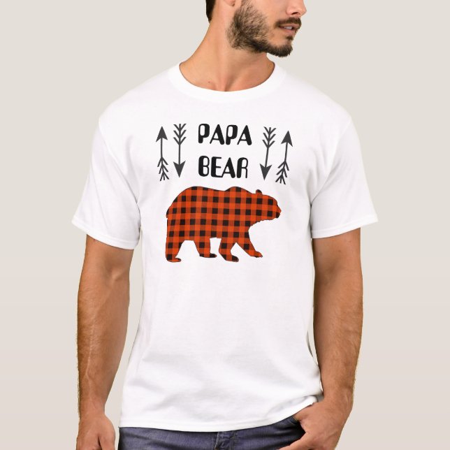 Camiseta Xadrez Buffalo - Papá Bear (Frente)