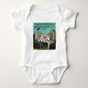 Camiseta Xadrez Cajun Cartoon Divertido