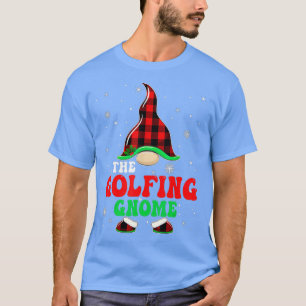 Camiseta Xadrez Da Família Buffalo De Golfing Gnomo Ch