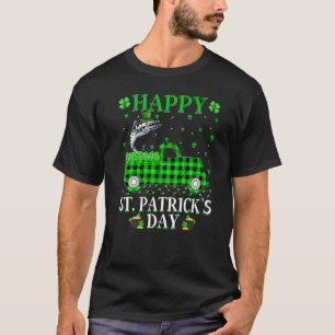 Camiseta Xadrez de Búfalo Caminhão Verde Barracuda Peixe St