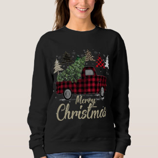 Camiseta Xadrez de Búfalos Vermelhos das Árvores do Xmas