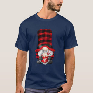 Camiseta Xadrez De Buffalo E Cacau Quente Com A Família Cuj