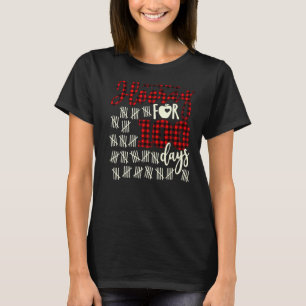 Camiseta Xadrez de Buffalo Feliz 100º Dia da Escola