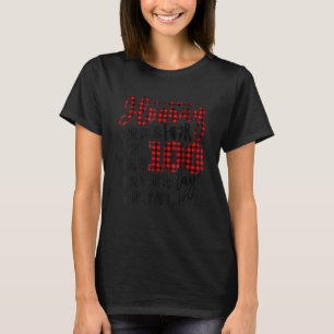 Camiseta Xadrez De Buffalo Feliz 100º Dia De Casa Escolar P