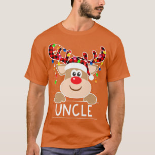 Camiseta Xadrez de Buffalo Tio Reindeer Festa de Natal