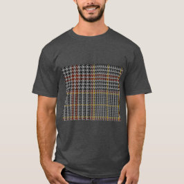 Camiseta xadrez de cores combinadas