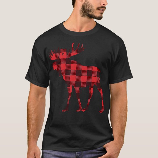 Camiseta Xadrez de Moose Buffalo (Frente)