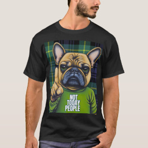 Camiseta Xadrez de Na moda de Bulgue Francês Engraçada para
