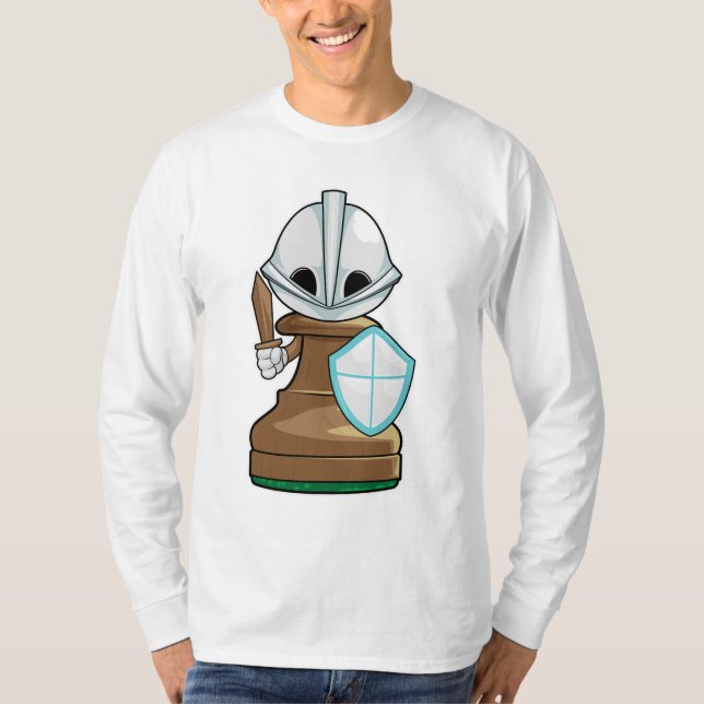 Camiseta Xadrez de Peão de Xadrez (Frente)