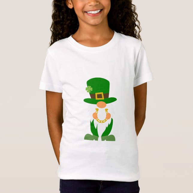 Camiseta Xadrez de sorte Gnomo - Rua. Dia de Patrick (Frente)