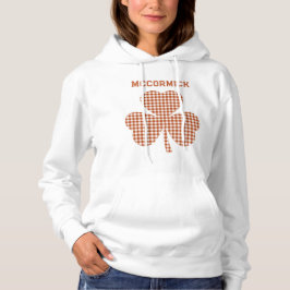 Camiseta Xadrez de Trevo de Folhas Vermelho Personalizado