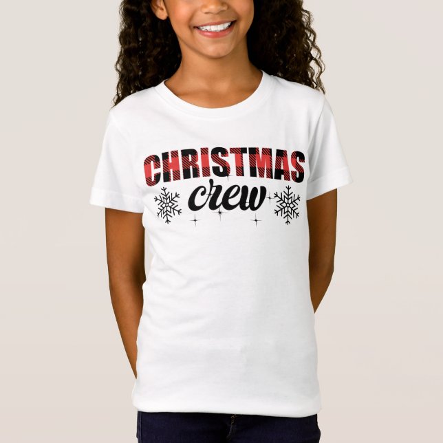 Camiseta Xadrez de Tripulação de Natal (Frente)